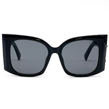 YSL Sa nt Laur nt P r s 23015 Sunglasses Black Frame Gray Lenses 54-19-142mm UV