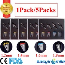 1/5Sets Dental Glass Quartz Fiber Post Kit Endo Restorative Posts with Drills US