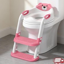 Potty Training Seat Adjustable Height Non-Slip Splash-Proof Foldable Toddlers US