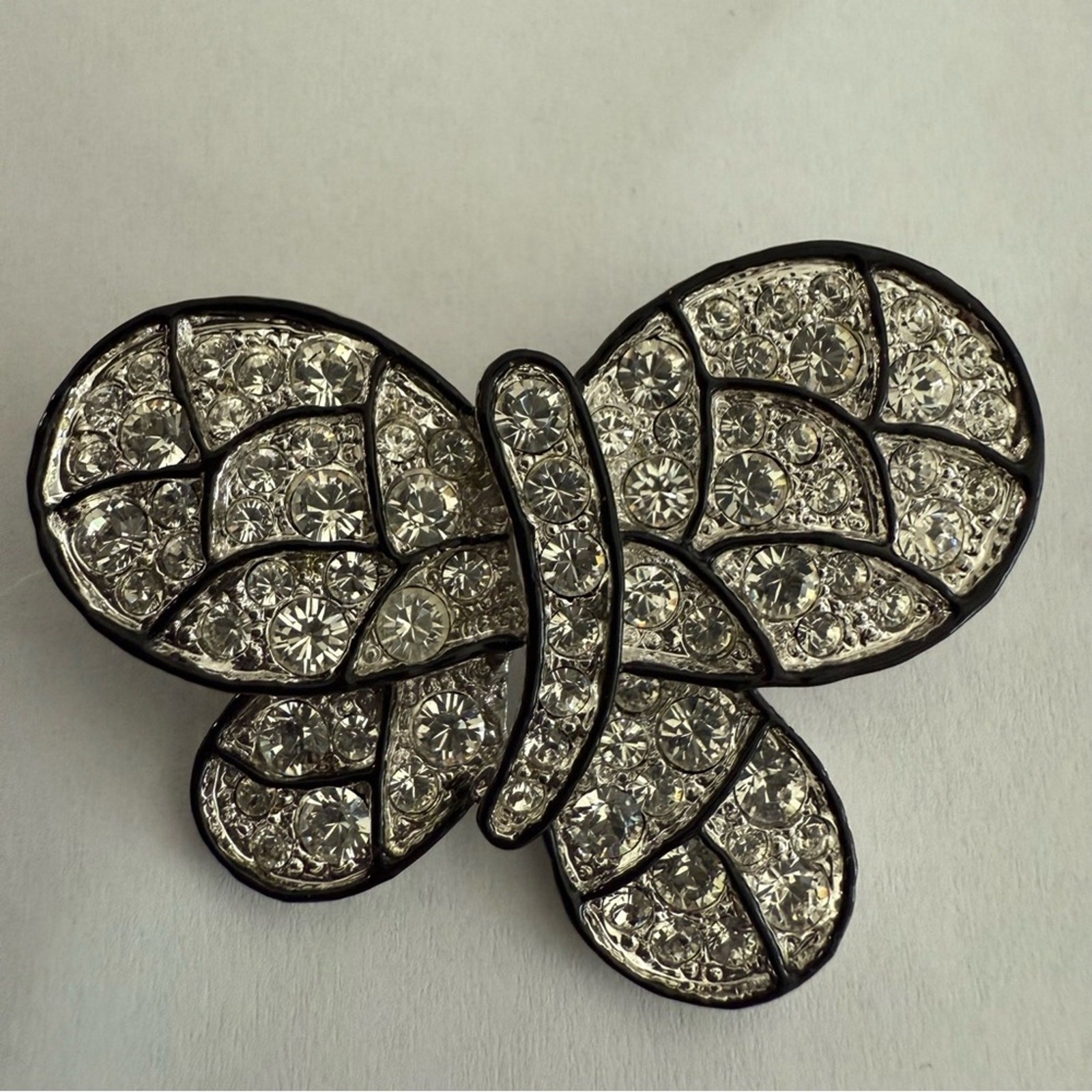 KJL Kenneth Jay Lane Butterfly Brooch Pin VINTAGE - image 2