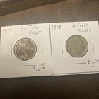 2 Buffalo Nickels Different Dates Random Dates Both In The Teens