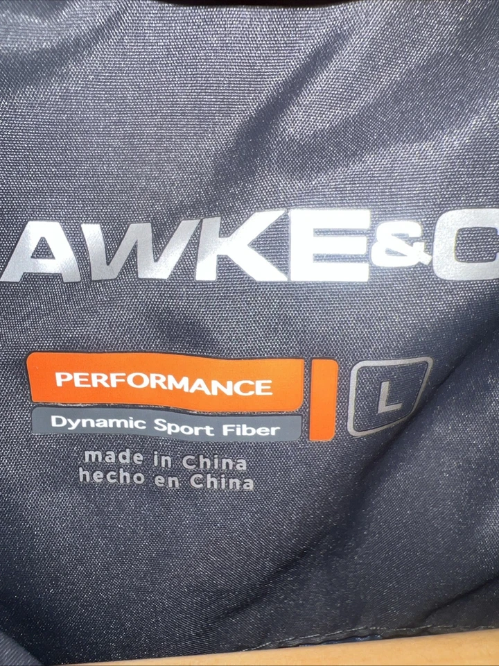 NWT HAWKE & CO. Mens Large Gray Pro Series Full Zip Quilted Jacket Coat Puffer - Image 4 of 4