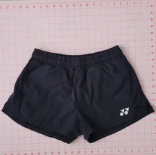 Yonex Women's Black Athletic Shorts Drawstring Stretch Pockets Tennis Badminton