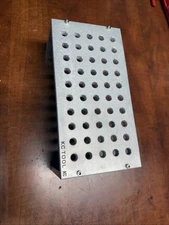 KC Tool Aluminum Bench Top Stand for Precision Tools - 50 Holes Tumbled Finish