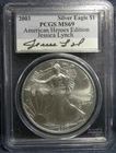 2003 Silver Eagle PCGS MS69 American Heroes Jessica Lynch Limited Autograph