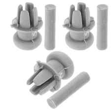 FIT VOLKSWAGEN PLASTIC GREY PARCEL SHELF CLIPS FOR CORD STRING 
