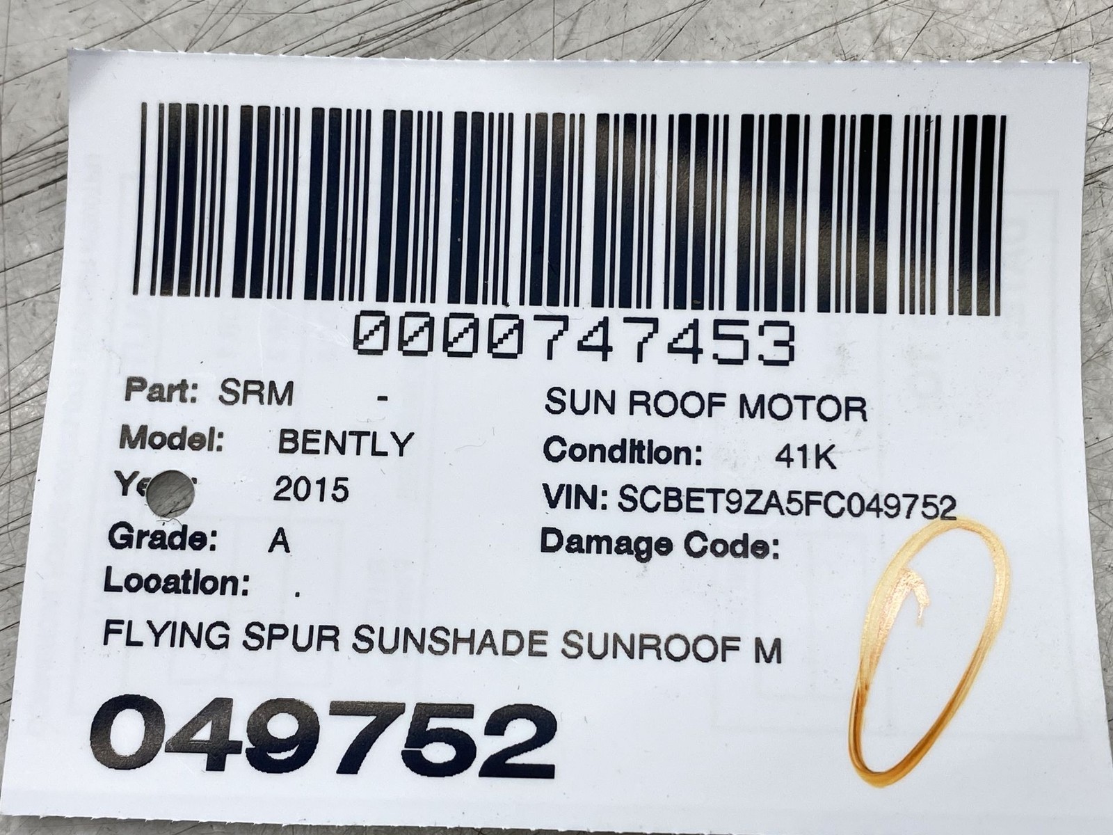 2013-2019 BENTLEY FLYING SPUR OEM BLUETOOTH NAVIGATION CONTROL MODULE 3D0035769F