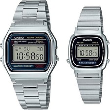 Casio Genuine Japan-Market Pair Watch Set (A158WA-1JH / LA670WA-1A2JF)