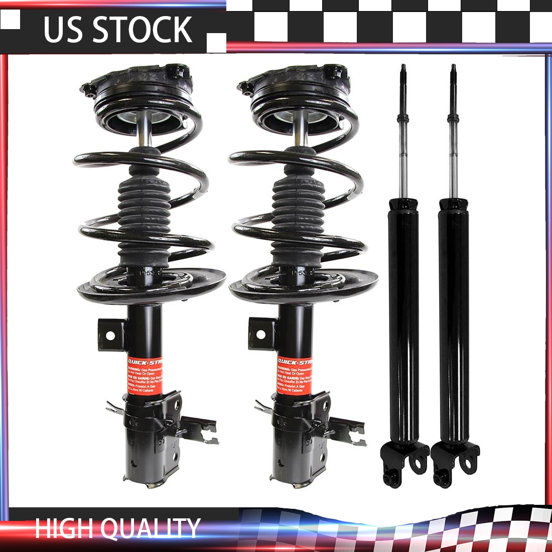OEM Monroe Front Strut & Rear Shock For 2013-2018 Nissan Altima_