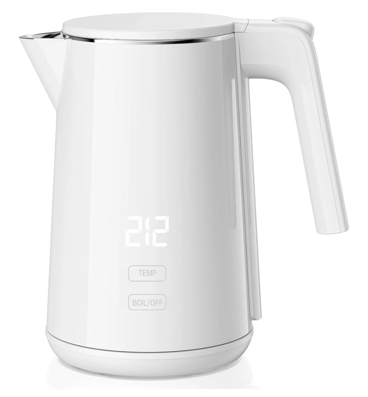 1.0L 7 Temperature Control Double Wall Stainless Steel Water Boiler Kettle