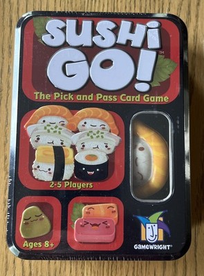 Gamewright SUSHI GO PARTY! The Deluxe Pick & Pass Strategy Card Game SEALED/N