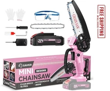 Saker Mini Chainsaw|6 Inch Chainsaw[2025 Upgraded]|Mini Cordless Electric Chain