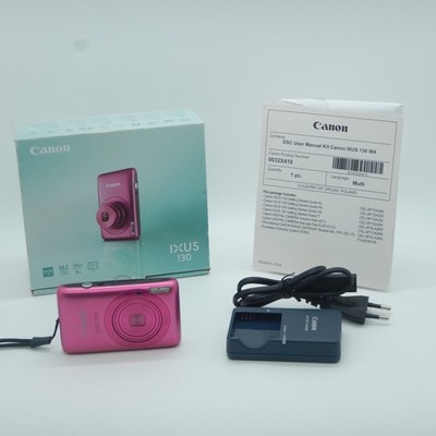 Canon IXUS 130 Digitalkamera Pink Rosa 14.1 MP 4x Zoom Bildstabilisator OVP
