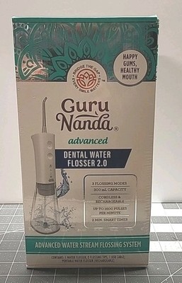 GuruNanda Advanced Dental Water Flosser 2.0- Rechargeable Portable Flosser