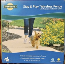PetSafe Stay Play Wireless Dog Fence with Replaceable Battery Collar