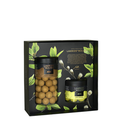 Lakrids by Bülow BLACK BOX Spring Small   Crispy Caramel & Lime Crackle   Neu OV