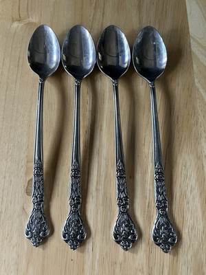 VERSAILLES Stainless Iced Tea Spoons Long By MSI Japan 7 3/4 