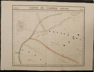NORTHERN CHINA TAJIKISTAN 1825 VANDERMAELEN UNUSUAL ANTIQUE LITHOGRAPHIC MAP #55
