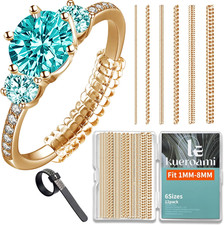 Ring Size Adjuster for Loose Rings,12 Pack-6 Sizes Plastic Guards Jewelry Fitter