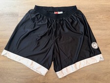 Vintage 1990s Nike Basketball Shorts Mens XXL Made in USA Black 100 Polyester