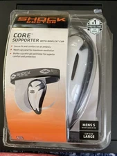 Shock Doctor Core Athletic Supporter Sports Bio-Flex Cup White Waist 30-32 Cup L