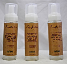 Shea Moisture Manuka Honey  Mafura Oil Hydrating Wrap  Set Mousse 3X 7.5 Oz