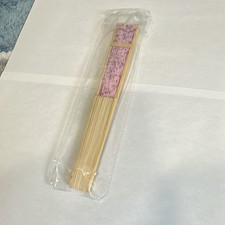 Japanese Folding Fan Pink Pattern Modern Collectible
