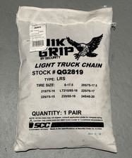 1 Pair Light Truck Tire Chains Quik Grip Qg2819 V-bar Lrs New
