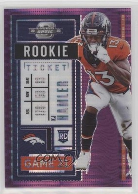 2020 Contenders Optic Ticket Purple Pulsar Prizm 21/21 KJ Hamler Rookie RC g5j