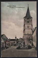 Ansichtskarte Haßloch /Pfalz, Prot. Kirche u...