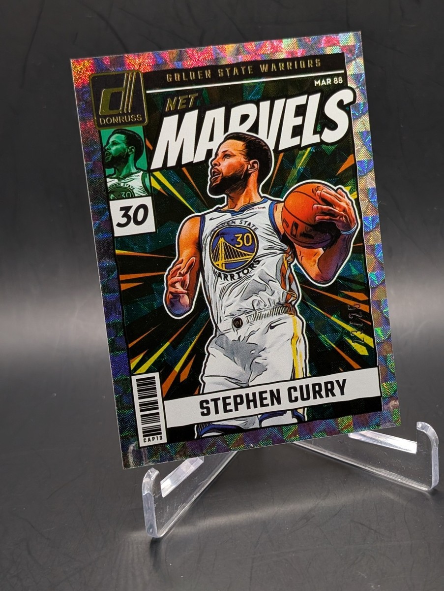 2024-25 Panini Donruss Stephen Curry #9 Net Marvels Hyper /25 SSP