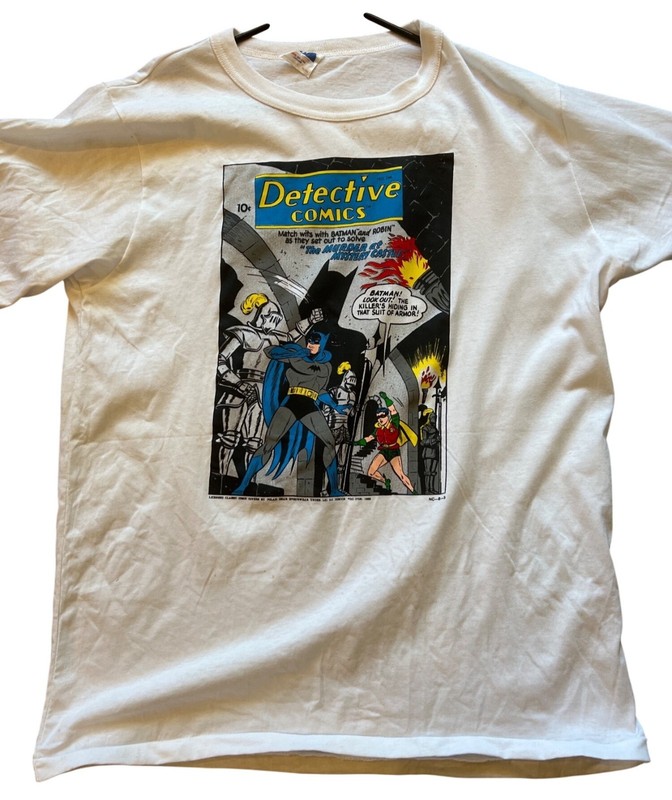 Batman Detective Comics 246 Mystery Castle Robin white XL NWOT T Shirt 1980s vin