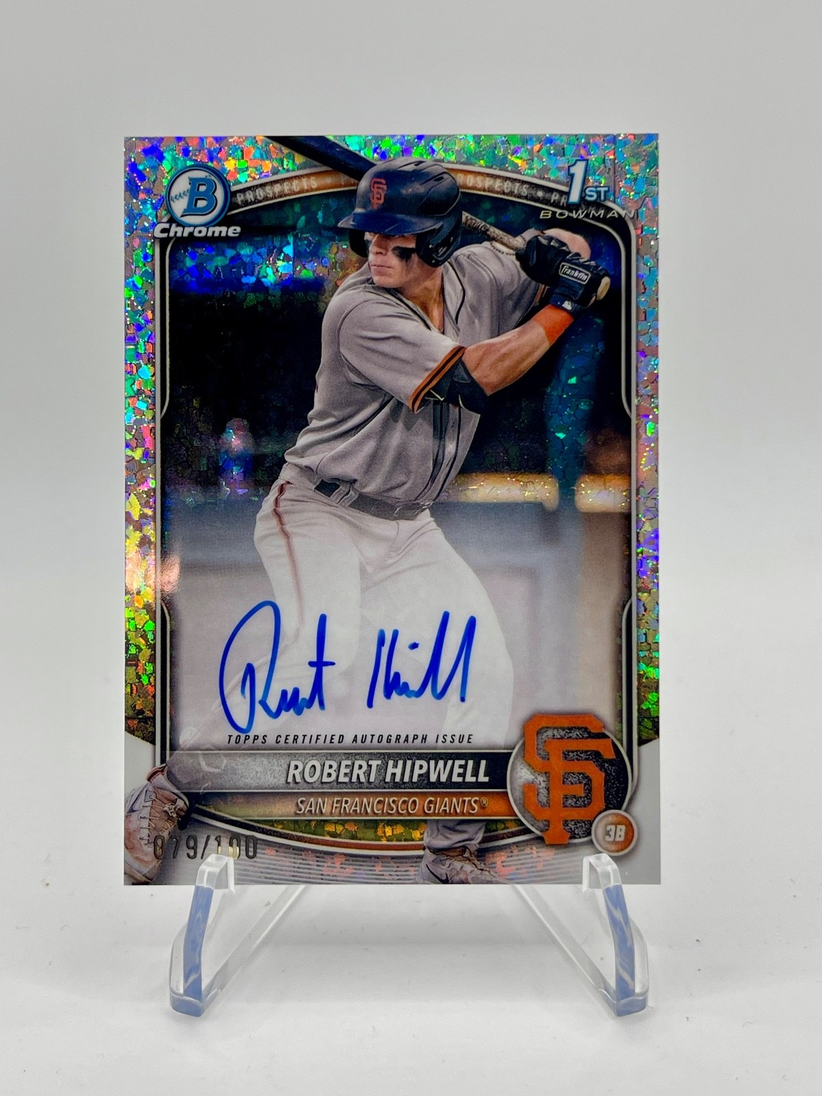 Robert Hipwell Auto 2025 Bowman Chrome Mini Diamond Refractor /100 CPA-RH
