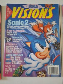 Sega Vision Magazine Lot of 8 GOOD CONDITION 1992 1993 1994 with labels CLEAN