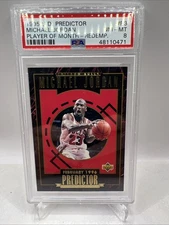 Michael Jordan 1995 UD Predictor Player of the Month #R3 PSA 8