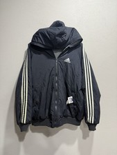 Vintage Y2K 2000s reversible adidas raglan jacket parka