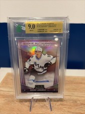 2024-25 OPC Platinum Rookie Autographs Sunset Maveric Lamoureux MNT 9.0