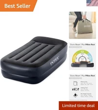 Dura-Beam Plus Twin Airbed with Electric Pump – Comfort for Guests & Travelers