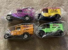 Vintage Matchbox Cars Kellogs Diecast Ford Trucks 1:52 Set Of 4 Mint In Package!