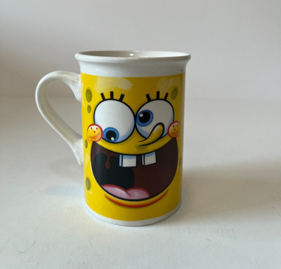 Spongebob Square Pants Viacom 2011 Ceramic Coffee Tea Cocoa Cup Mug Y2K
