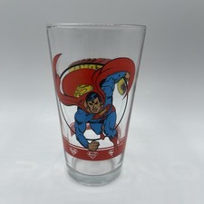Vintage DC COMICS SUPERMAN Pint Glass Made In USA