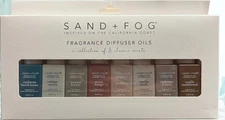 SAND+FOG 8 Pack of 10 ml Each Fragrance Diffuser Oils Gift Set New Fast Shipping