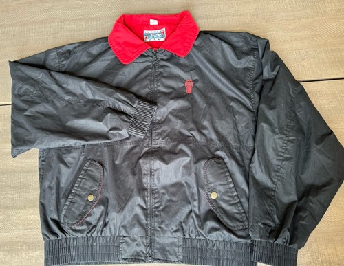 Turning Point Jacket Men's Full Zipper black red KW logo windbreaker size XL