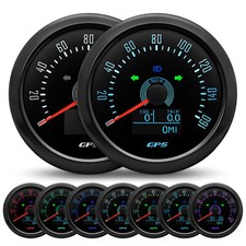 85mm Black Gps Speedometer 0-160mph Gauge With Turning Light For Boat Car Truck 85mm Black Gps Speedometer 0-160mph Gauge With Turning Light For Boat Car Truck