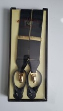 Rochester Men's Formal Black Suspenders XL Big Tall 60