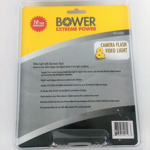 Bower Extreme Power Camera Flash and Video Light VL10K - Picture 3 of 5