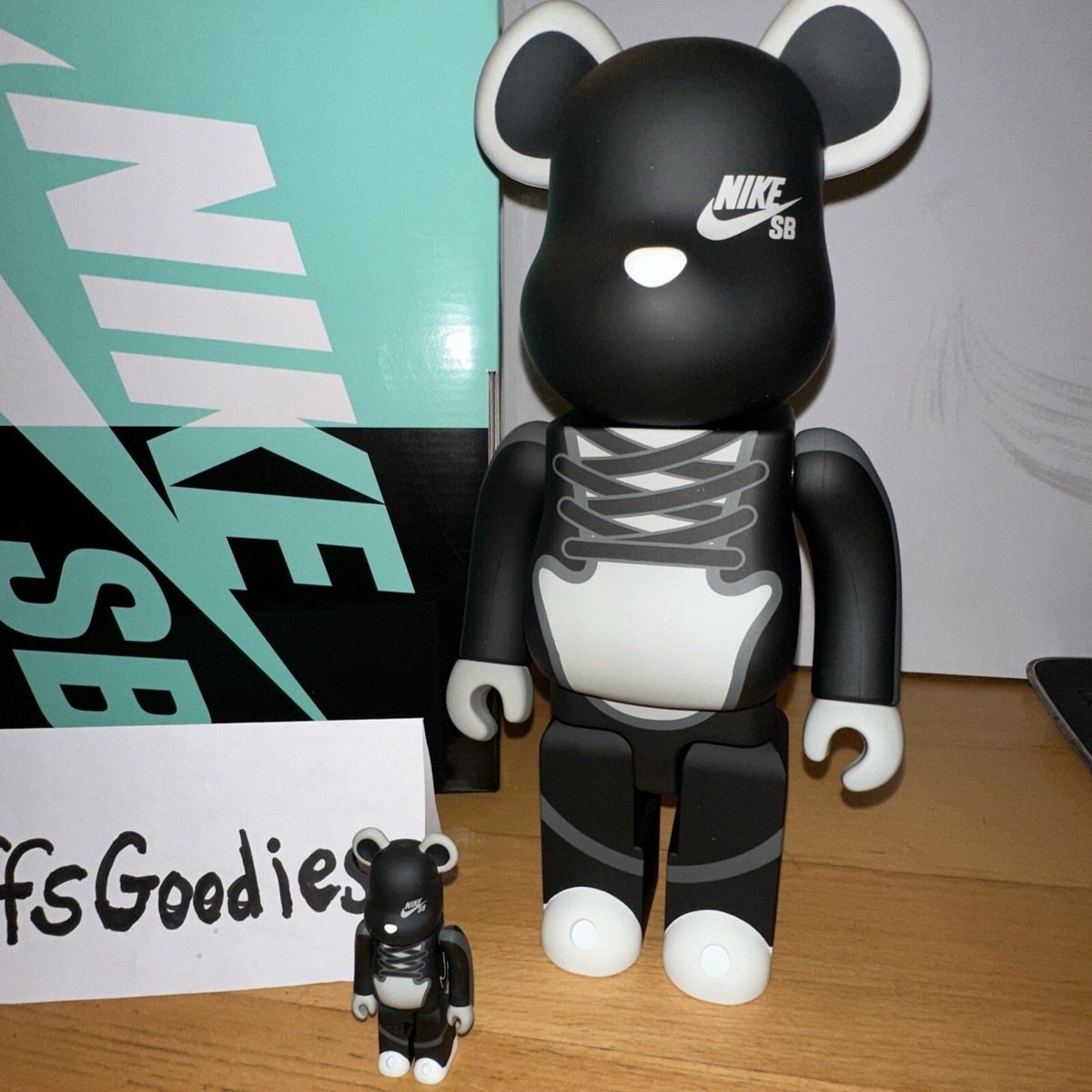 Senikersku Bearbrick Nike Sb 1000 BE@RBRICK NIKE SB 2020 BLACK