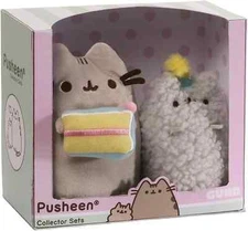 GUND Stuffed Animal Pusheen & Stormy Birthday Collector Set NWT 2 Piece Sealed