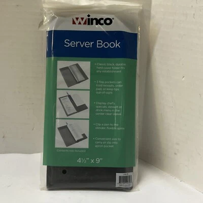 Winco CHK3K 9” x 4 1/2” Server Book