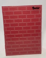 Darice Embossing Essentials Embossing Folder Brick Wall￼ 3D Design